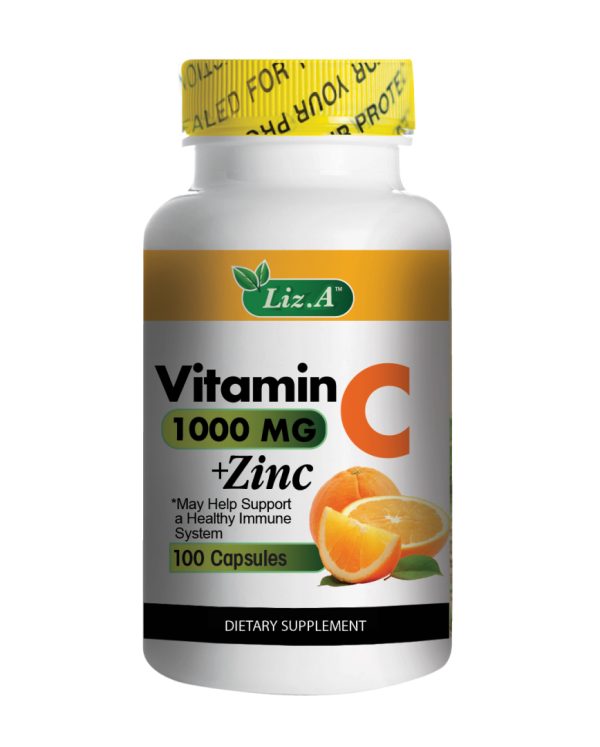 Liz A. Vitamin C + Zinc caps 100 ct