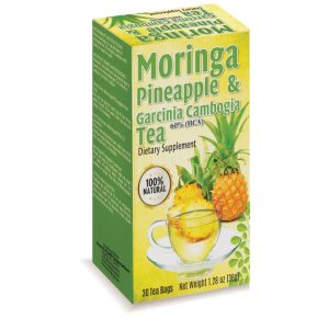 Liz A. Moringa Tea with Pineapple - 30ct - Front