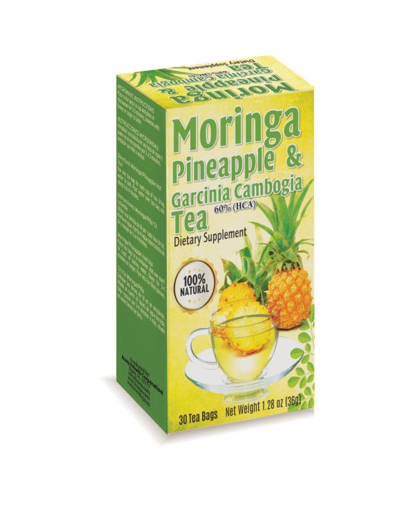 Liz A. Moringa Tea with Pineapple - 30ct - Front